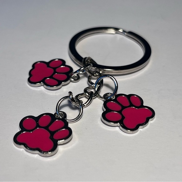 Paw Print Bag Charm Keychain - Picture 5 of 5